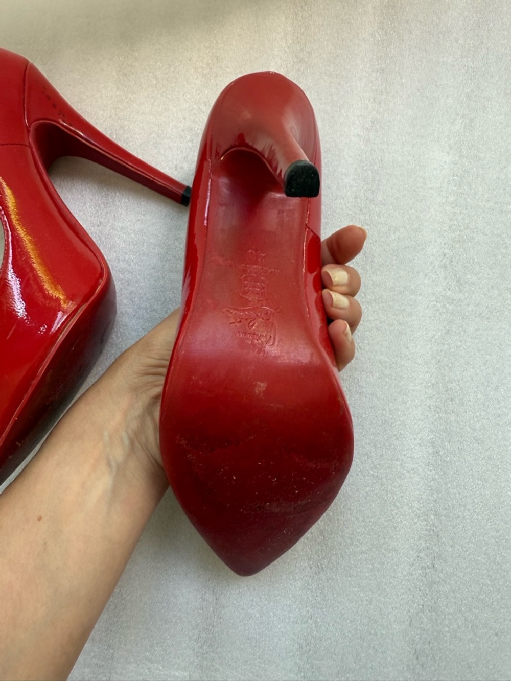 Red Patent Stiletto Pumps - Women's High Heels